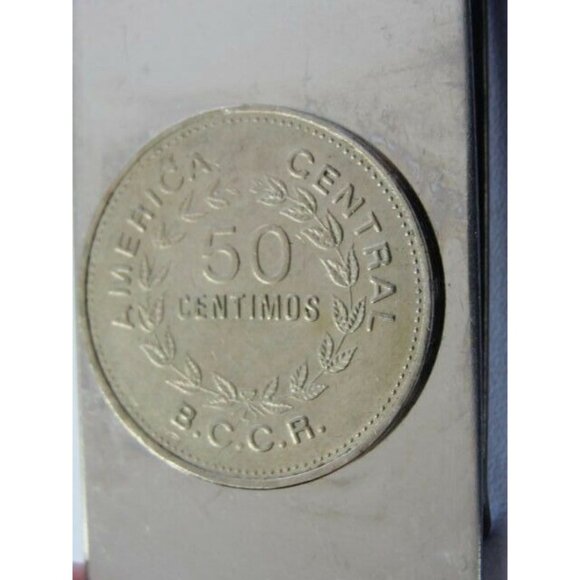 50 Centimos B.C.C.R. Coin Money Clip Stainless Steel Wallet Cash Holder Silver - Picture 7 of 8